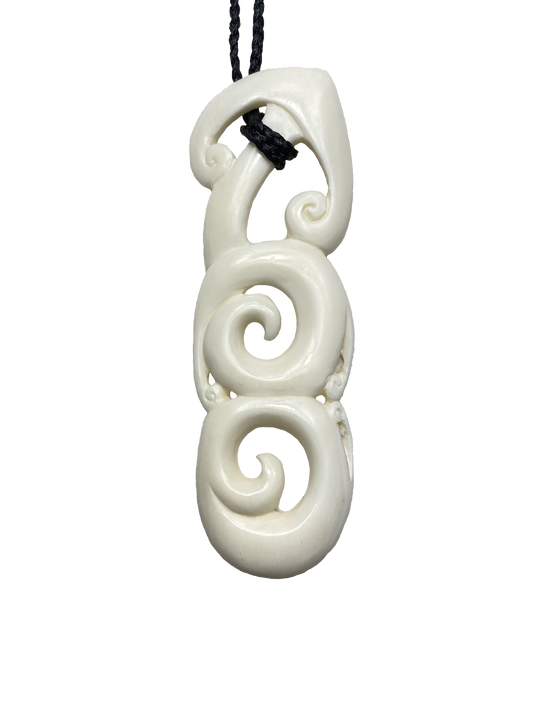 Triple Koru Upright - Bone