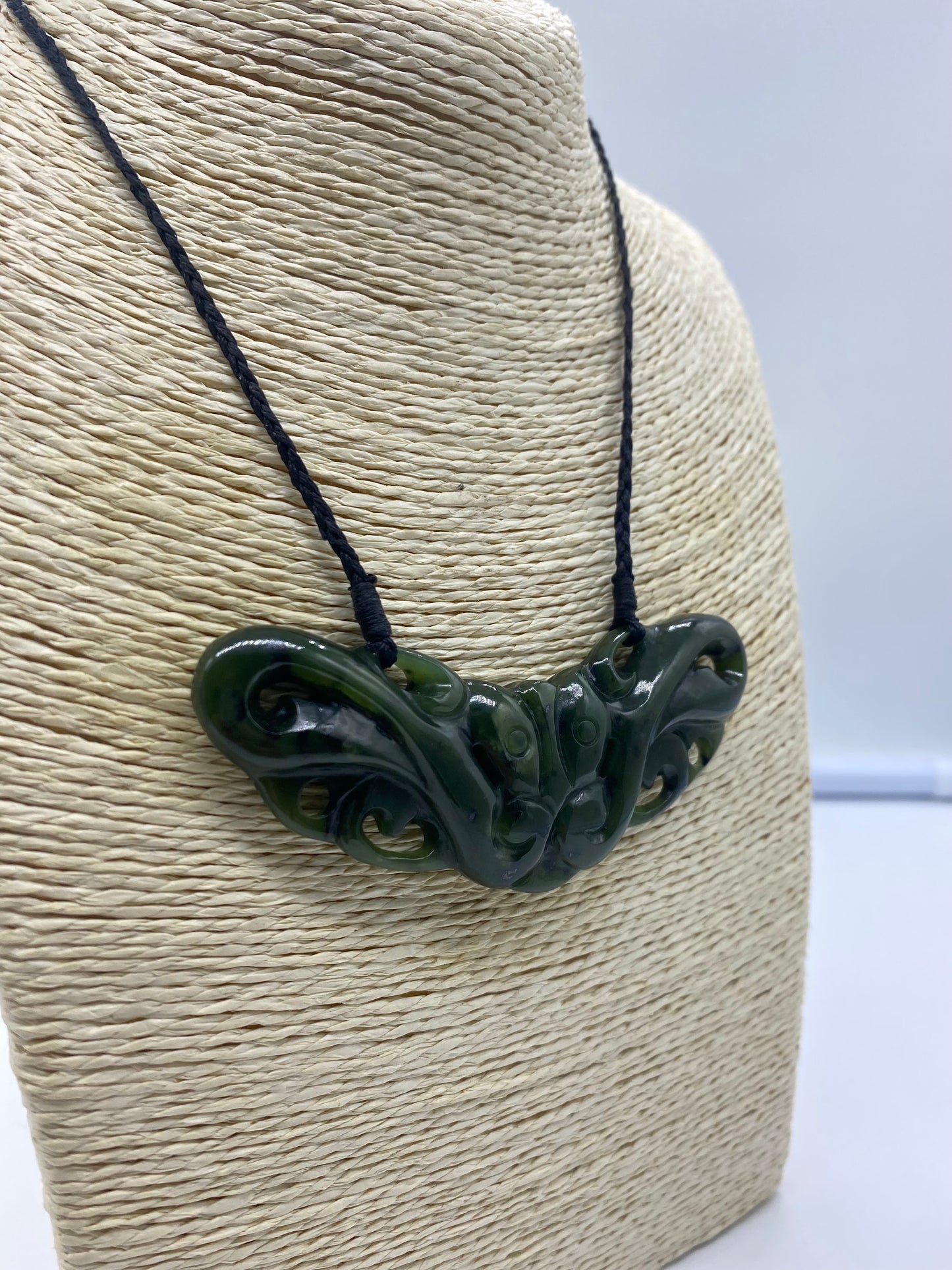 Double Manaia Breastplate - Pounamu #3