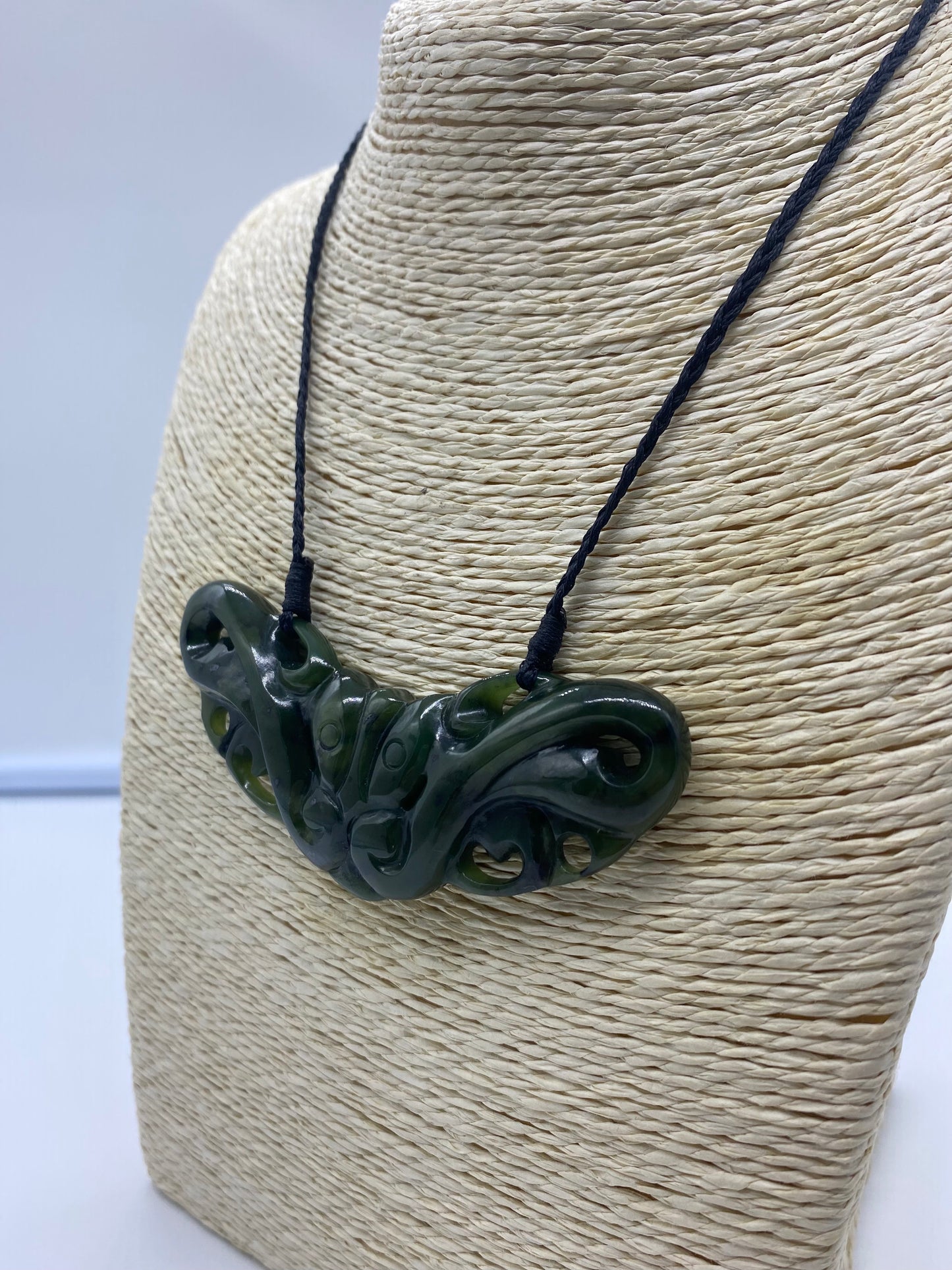 Double Manaia Breastplate - Pounamu #3