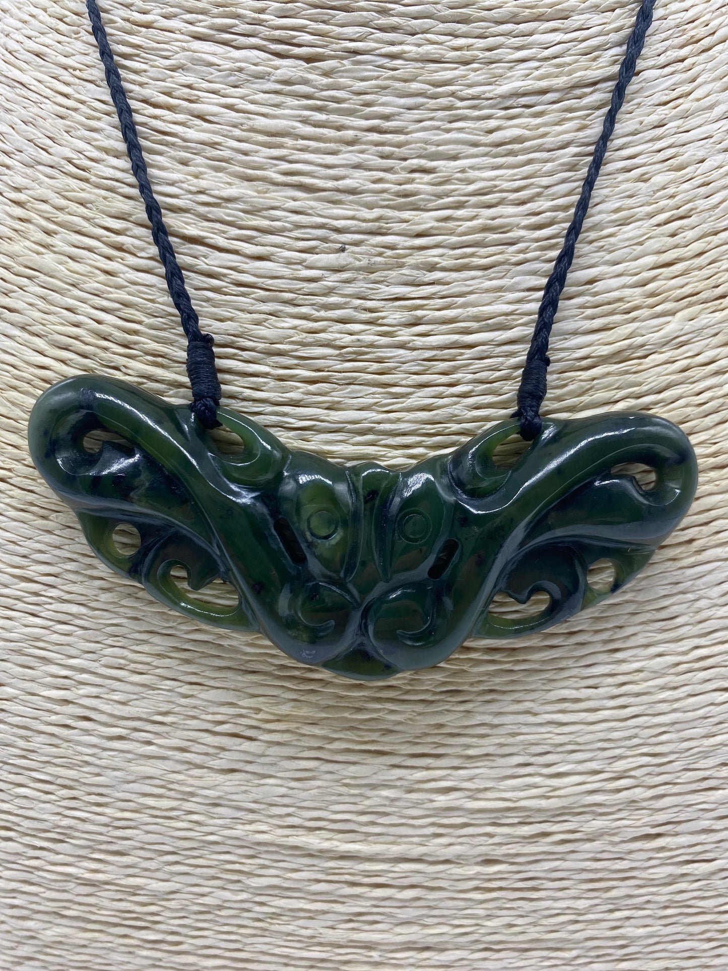 Double Manaia Breastplate - Pounamu #3