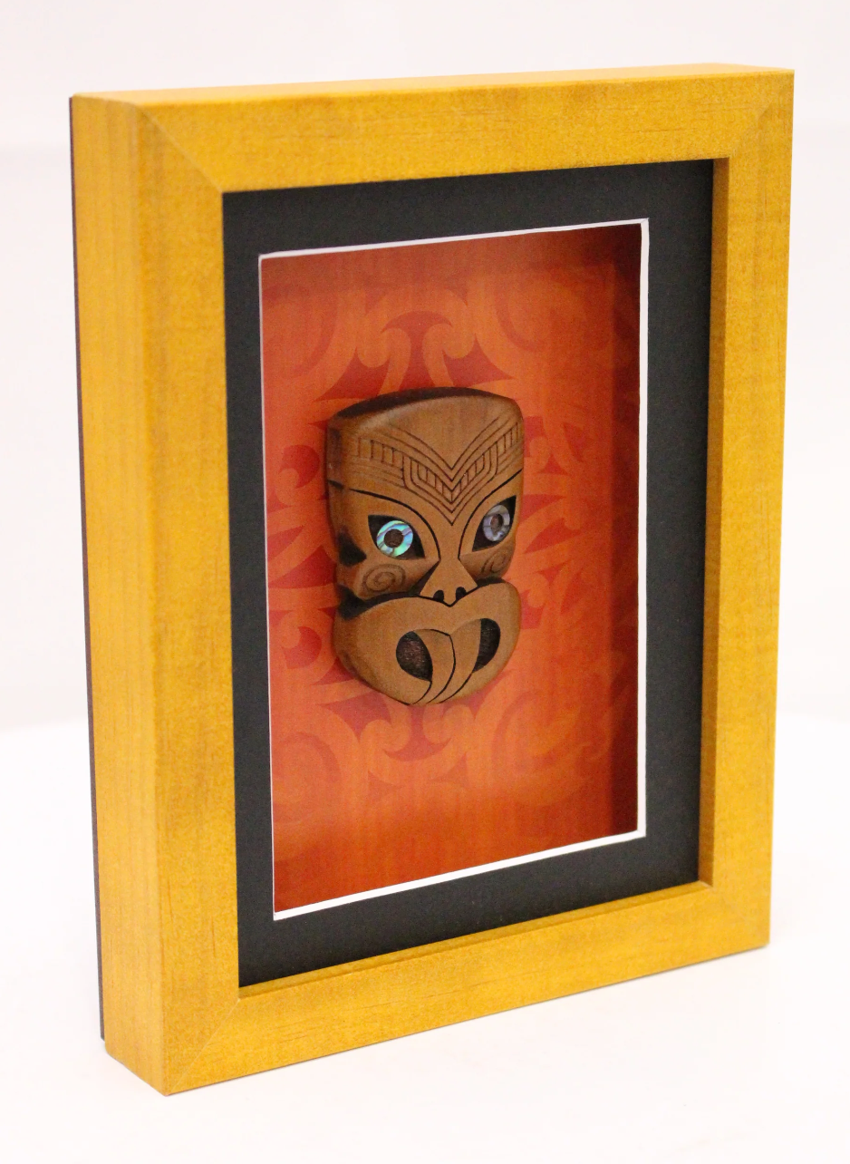 Framed Carved Wheku