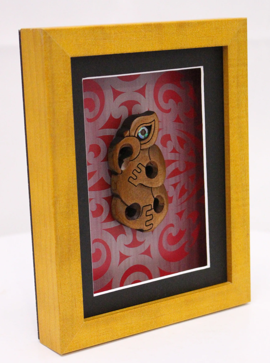 Framed Carved Manaia