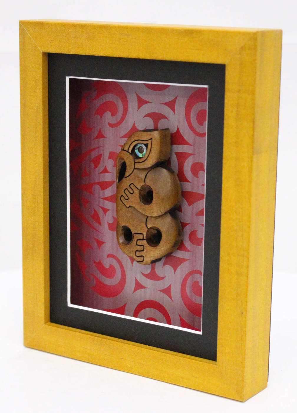 Framed Carved Manaia