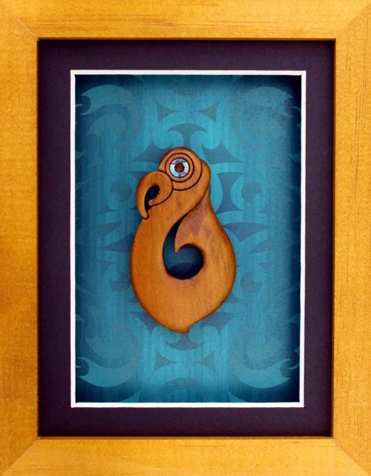 Framed Carved Matau