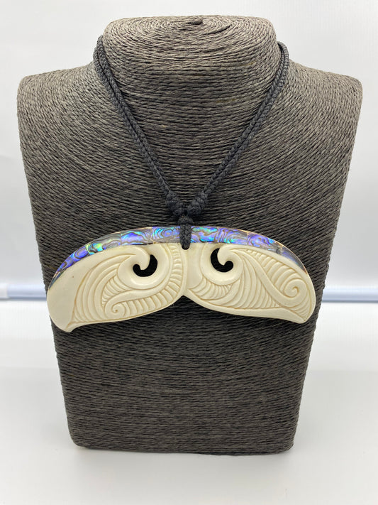 Whale Tail Breastplate - Bone