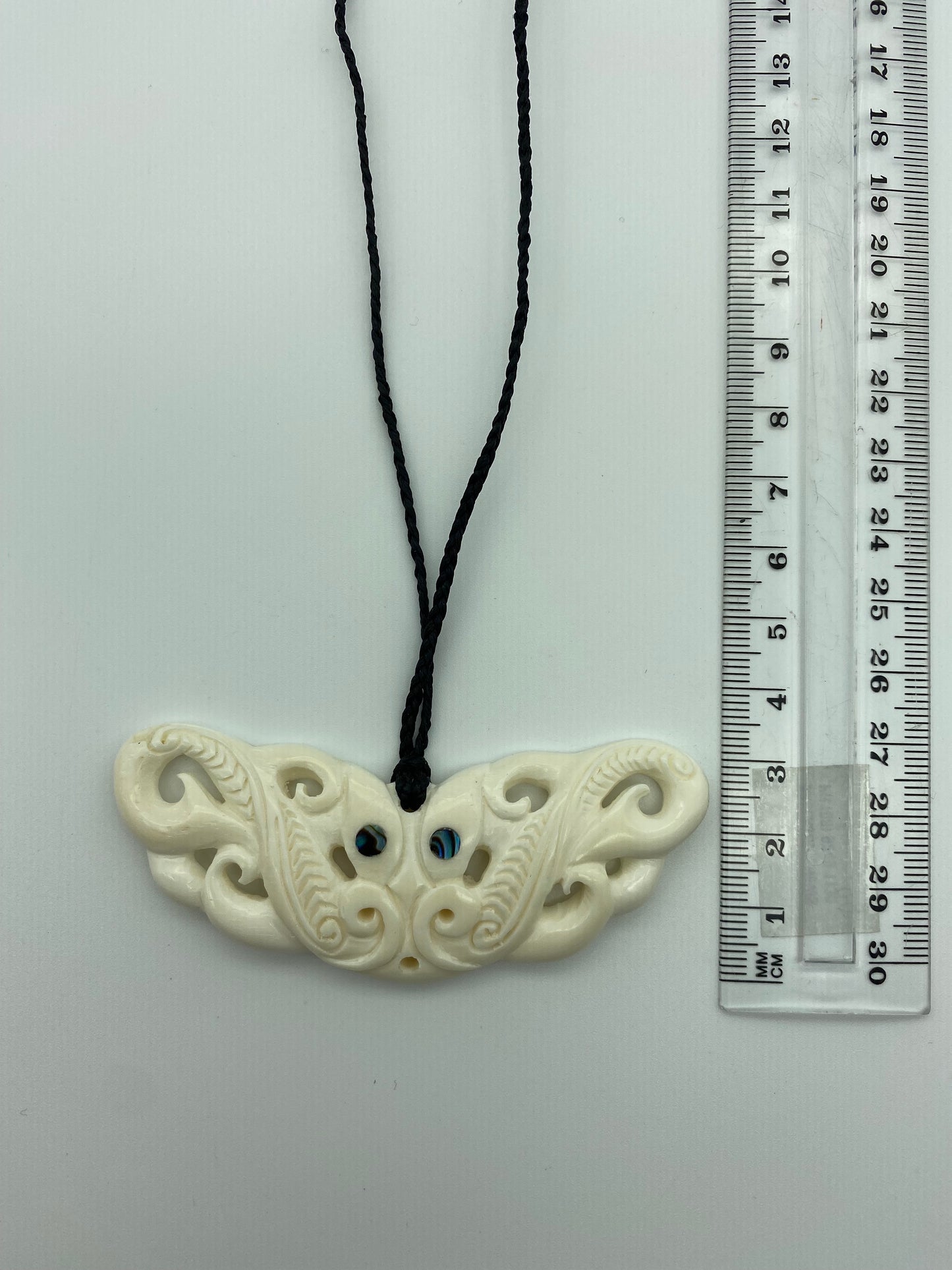 Double Manaia Breastplate - Bone