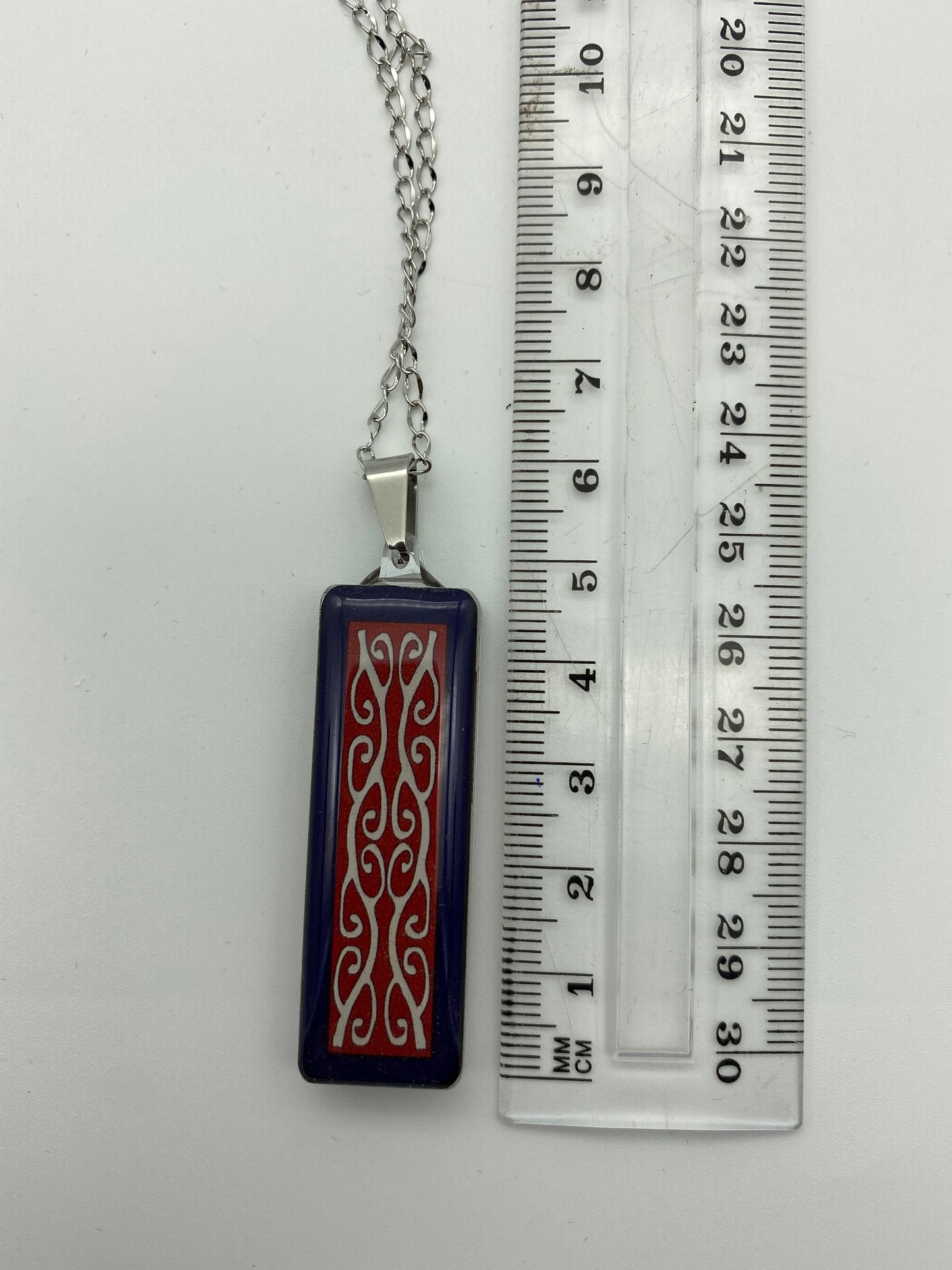 Resin Kowhaiwhai Pendant and Earring Set