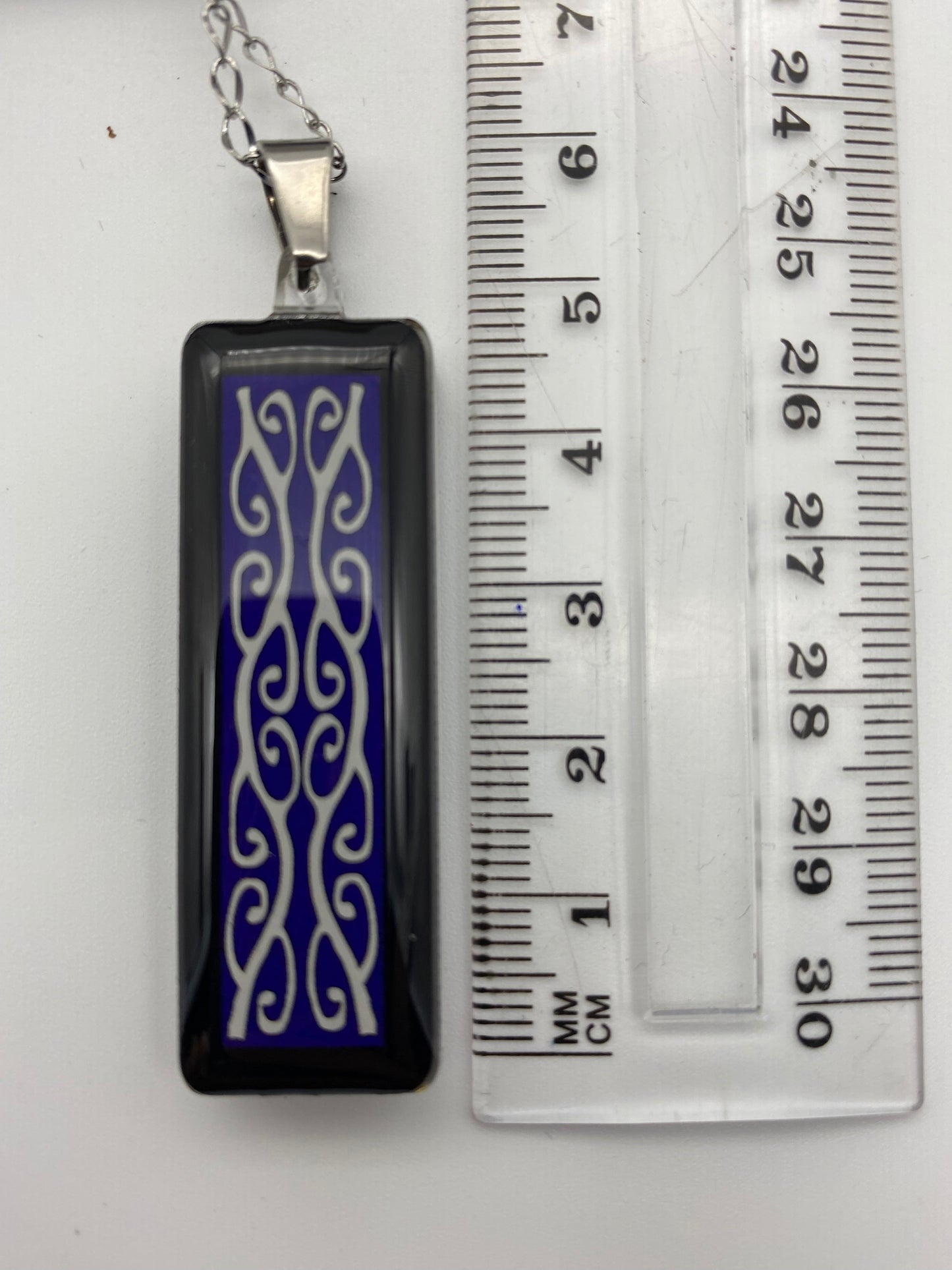 Resin Kowhaiwhai Pendant and Earring Set