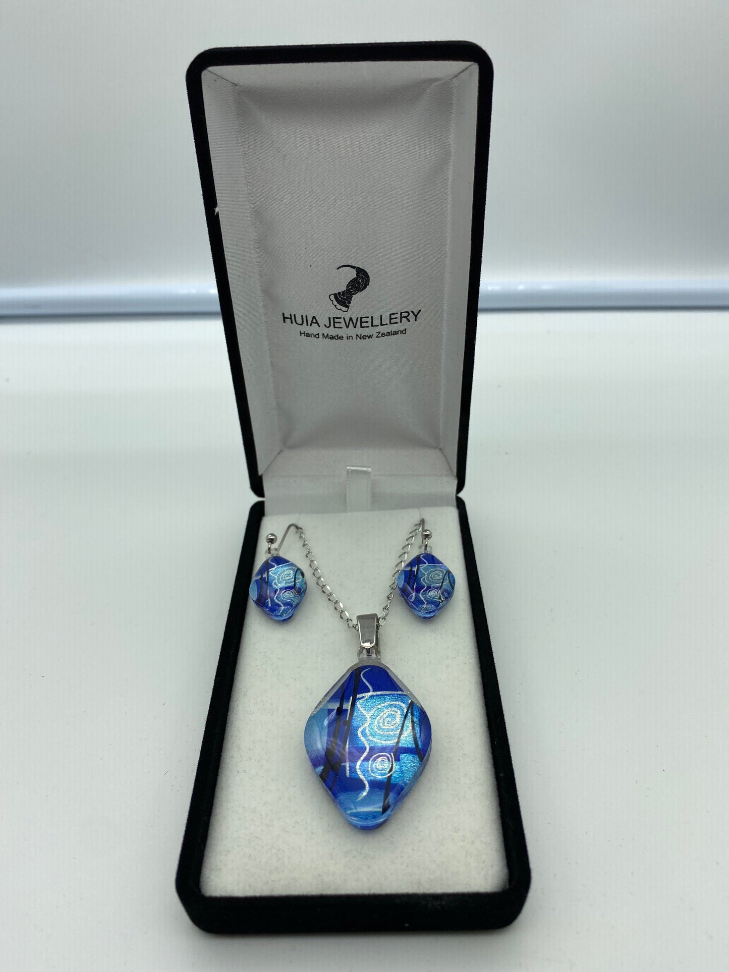 Resin Pendant and Earring Set #1