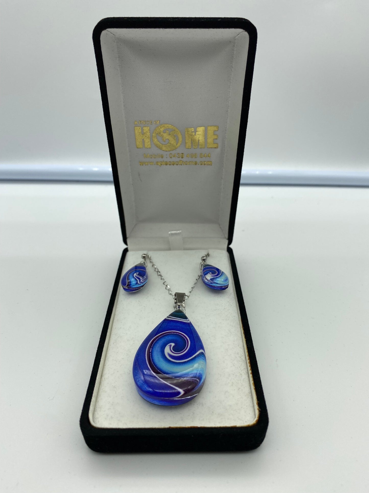 Resin Pendant and Earring Set #5