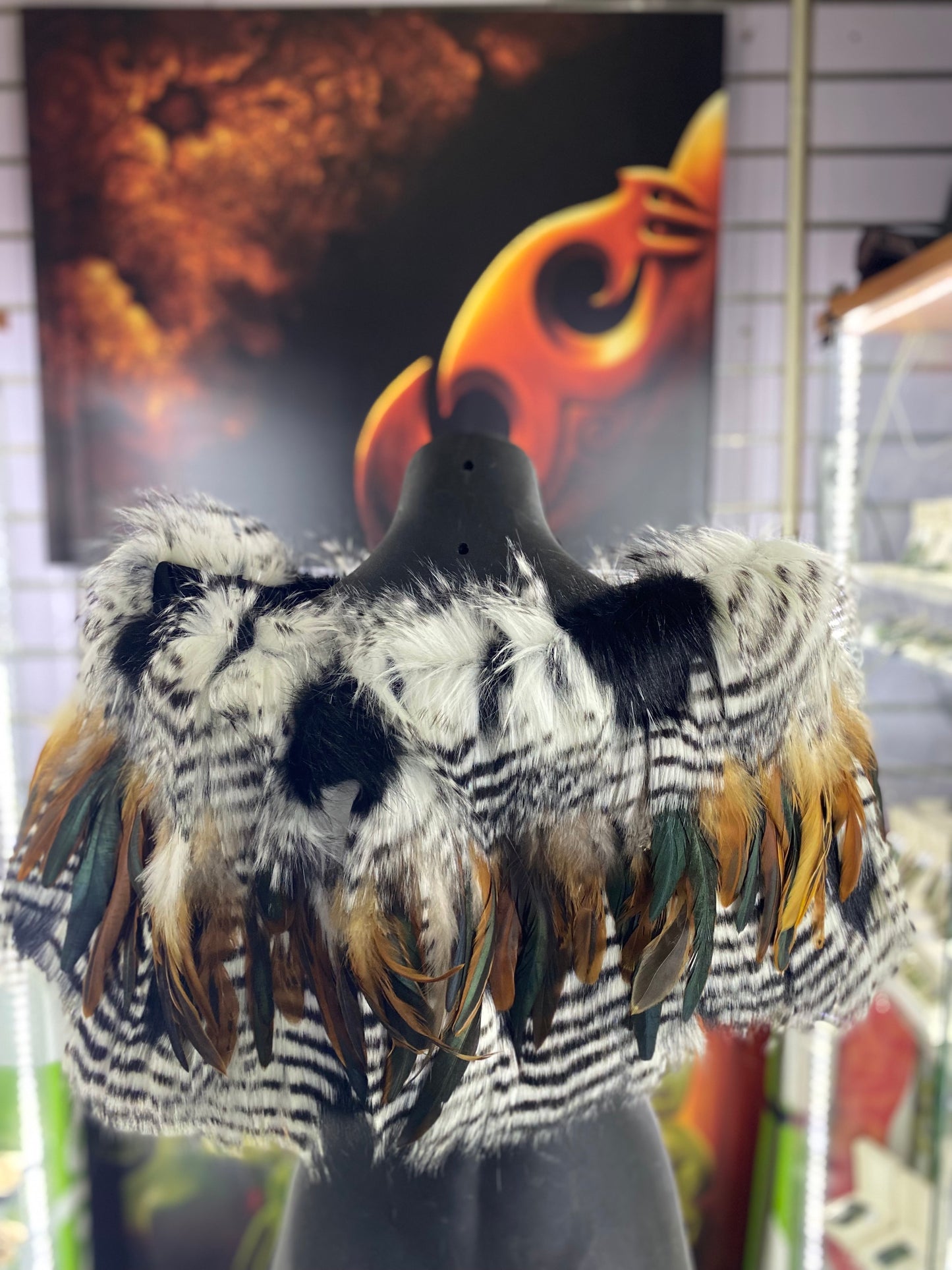 Adult Faux Fur Kakahu Cape