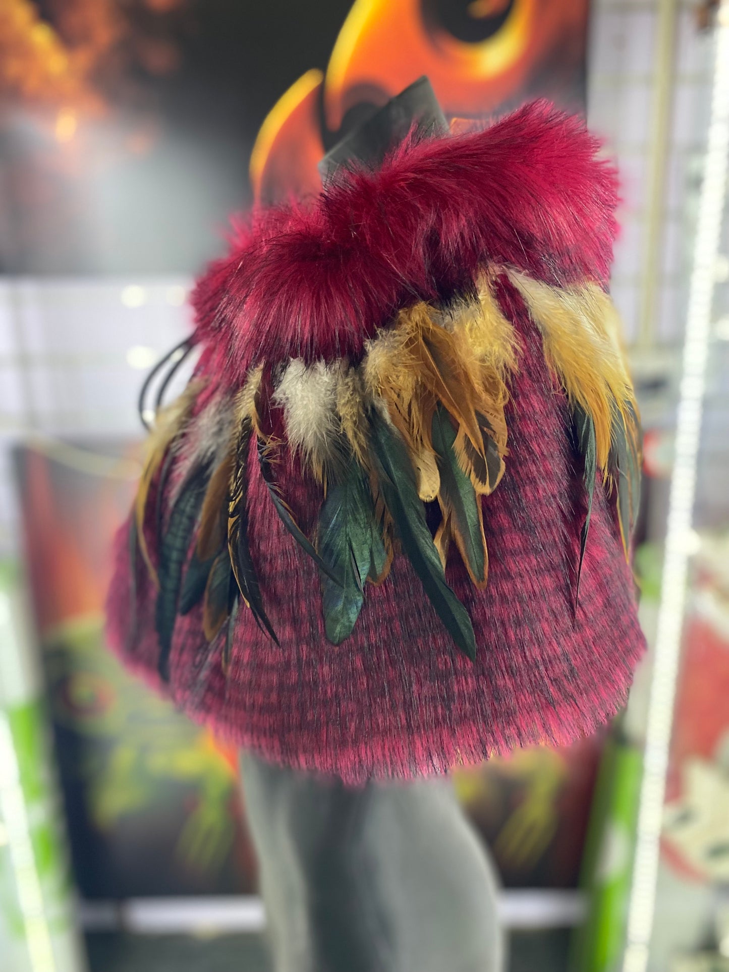 Adult Faux Fur Kakahu Cape