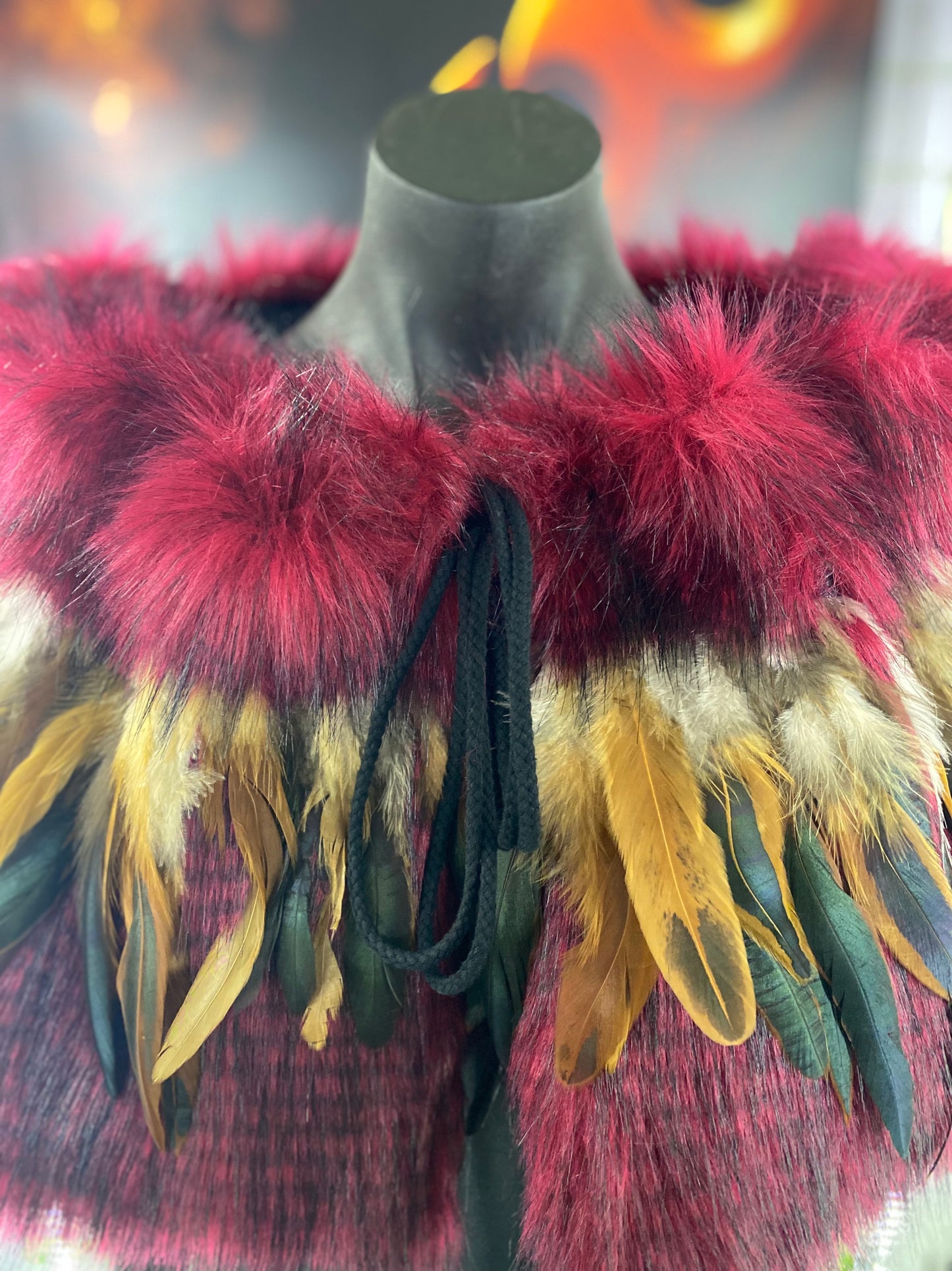 Adult Faux Fur Kakahu Cape